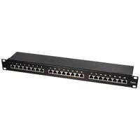 LogiLink NP0055 24 poorten Patchpaneel 483 mm (19) CAT 6 1 HE Meerdere kleuren