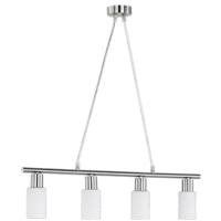 LED Hanglamp Mat Nikkel - Rechthoekige Hangverlichting E14 - Aluminium