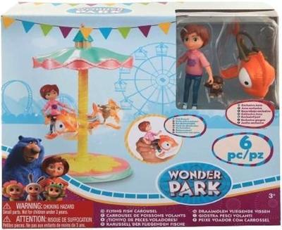 Jonotoys Wonderpark draaimolen met vliegende vissen