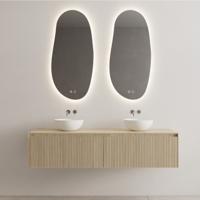 Onderkast Gliss Design Timotheus 200 cm 2 Lades Incl Topplaat Corn Silk Gliss Design