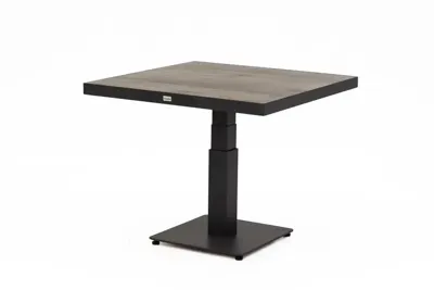 Trestino verstelbare lounge tuintafel codell pop-up 90x90x71cm antraciet