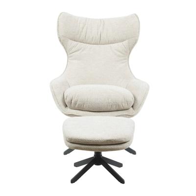 Fauteuil Olivia met voetenbankje | Taupe