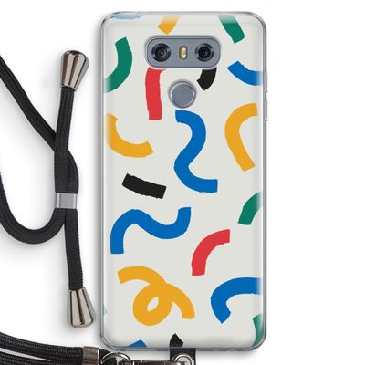Illustratieve pop 2: LG G6 Transparant Hoesje met koord