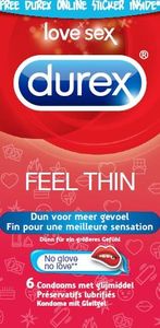 Durex Feel Thin Condooms - 6 Stuks