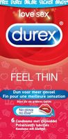 Durex Feel Thin Condooms - 6 Stuks - thumbnail