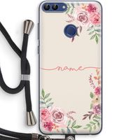 Rozen: Huawei P Smart (2018) Transparant Hoesje met koord