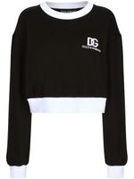 Dolce & Gabbana sweat en coton mélangé à logo imprimé - Noir