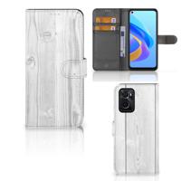 OPPO A76 | A96 | Book Style Case | White Wood