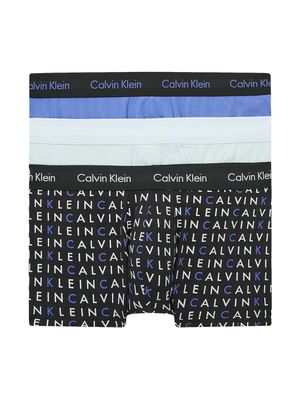 Calvin Klein - 3PK Low Rise Trunk - 1WH, Maat:M