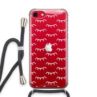 Wimpers: iPhone SE 2020 Transparant Hoesje met koord