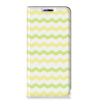 Samsung Galaxy A13 (5G) | Samsung Galaxy A04s | Hoesje met Magneet | Waves Yellow