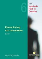 Financiering van overnames en kapitaalbescherming (Paperback)