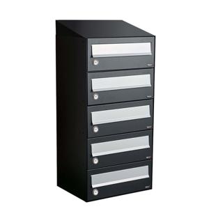 Allux Hive Set 1-Breed, 5-Hoog Met Dak Zwart - 40030070_1x5d
