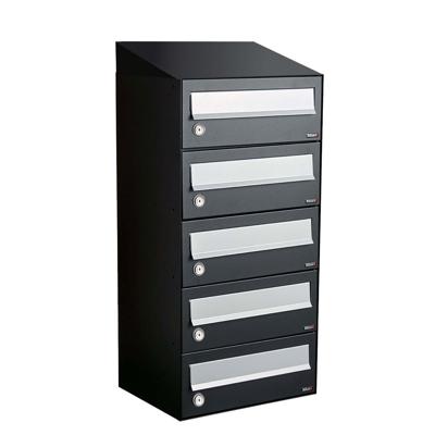Allux Hive Set 1-Breed, 5-Hoog Met Dak Zwart - 40030070_1x5d