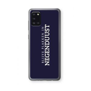 Blijve plakken in Negenduust: Samsung Galaxy A31 Transparant Hoesje