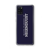 Blijve plakken in Negenduust: Samsung Galaxy A31 Transparant Hoesje