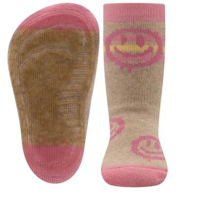Ewers antislip sokken Stoppi softstep smiley beige-31-34