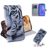 Tiger patroon gekleurde tekening horizontale Flip lederen case voor Huawei P Smart + 2019/Nova 3i met houder & card slots & portemonnee