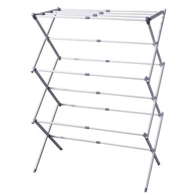 Wasrek/droogrek - wit - metaal - 75 x 40 x 104 cm - ophangen