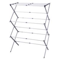 Wasrek/droogrek - wit - metaal - 75 x 40 x 104 cm - ophangen