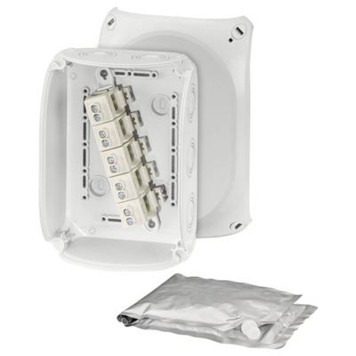 Hensel 62000109 Verdeeldoos Halogeenvrij, Verzegelbaar, Weerbestendig (l x b) 180 mm x 130 mm 1 stuk(s)