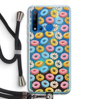 Pink donuts: Huawei P20 Lite (2019) Transparant Hoesje met koord