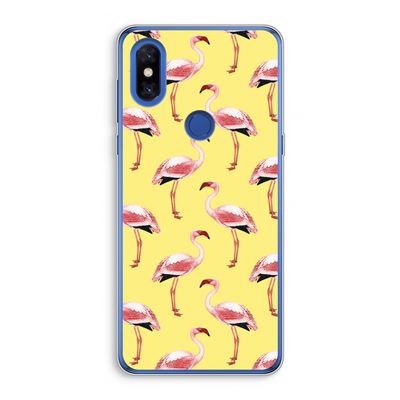 Flamingo's geel: Xiaomi Mi Mix 3 Transparant Hoesje