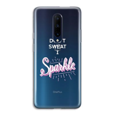Sparkle quote: OnePlus 7 Pro Transparant Hoesje