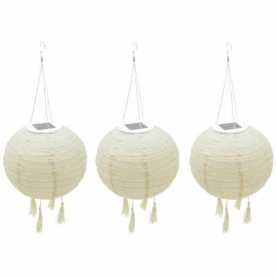 Lantaarnenset Lumisky HIMALAYA Beige Ø 30 cm 3 Onderdelen