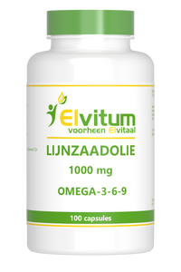 Elvitum Lijnzaadolie 1000mg Capsules