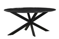 Marble Oval Spider Black 180cm-12741