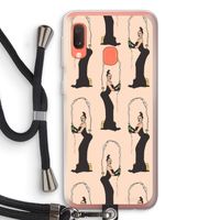 Pop Some Kim: Samsung Galaxy A20e Transparant Hoesje met koord Pop Some Kim: Samsung Galaxy A20e Transparant Hoesje met koord