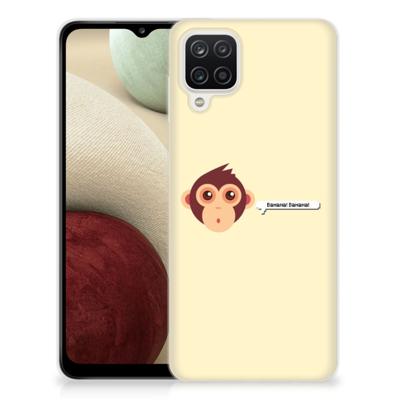 Samsung Galaxy A12 Telefoonhoesje met Naam Monkey Samsung Galaxy A12 Telefoonhoesje met Naam Monkey