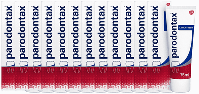 Parodontax (Nieuwe Formule) Extra Fresh Fluoride Tandpasta - Voordeelverpakking 12x75ml