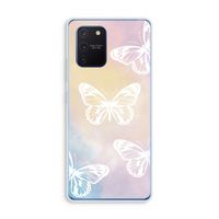 White butterfly: Samsung Galaxy Note 10 Lite Transparant Hoesje White butterfly: Samsung Galaxy Note 10 Lite Transparant Hoesje
