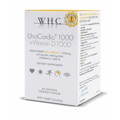 Unocardio 1000 + Vitamine D 1000 60 Softgels