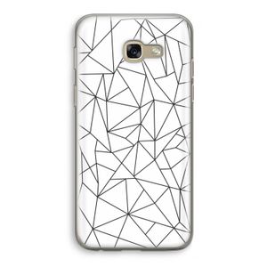 Geometrische lijnen zwart: Samsung Galaxy A5 (2017) Transparant Hoesje