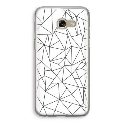 Geometrische lijnen zwart: Samsung Galaxy A5 (2017) Transparant Hoesje