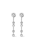 DE BEERS boucles d'oreilles Clea en or blanc 18ct pavé de cinq diamants - Argent