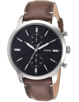 Horlogeband Fossil FS5394SET Leder Bruin 22mm