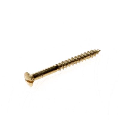 Houtschroef messing lk4.0x40