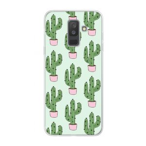 Cactus Lover: Samsung Galaxy A6 Plus (2018) Transparant Hoesje