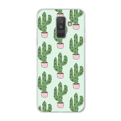 Cactus Lover: Samsung Galaxy A6 Plus (2018) Transparant Hoesje