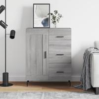 Dressoir 69,5x34x90 cm bewerkt hout grijs sonoma eikenkleurig - thumbnail