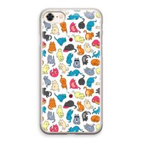 Kleurrijke katten: iPhone 8 Transparant Hoesje