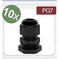Quadrios 24CA378 Wartel PG7 Polyamide Zwart 10 stuk(s)