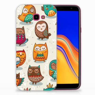 Samsung Galaxy J4 Plus (2018) | TPU Hoesje | Vrolijke Uilen
