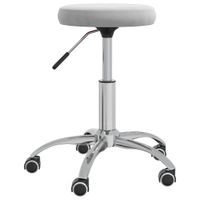 VidaXL Massagekruk fluweel lichtgrijs