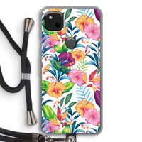 Tropisch 2: Pixel 4a Transparant Hoesje met koord