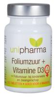 Unipharma Foliumzuur + Vitamine D3 Tabletten 120st